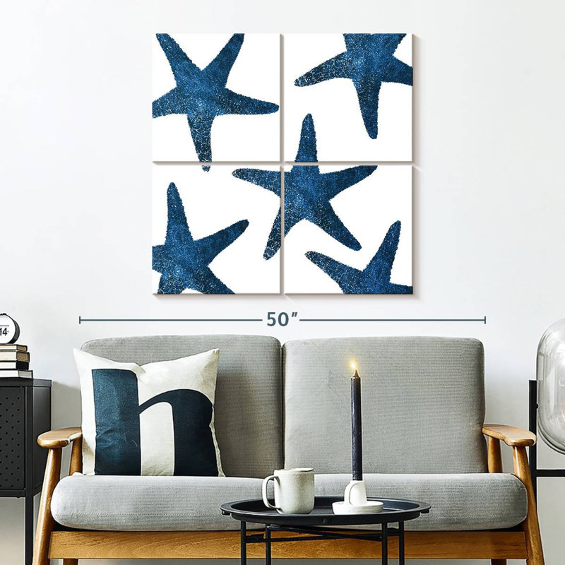 Aletra Navy Starfish Collage