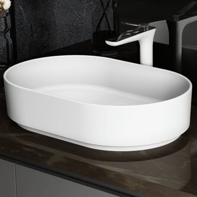 Lavabo à surface solide blanc mat - et facile à nettoyer. Piédestal. 22,26 po Profondeur, 15,1 largeur, 5,37 hauteur, 17,33 lb. Poids. Sans égouttoir et blanc. Style contemporain, épuré. Hauteur. Piédestal sans
