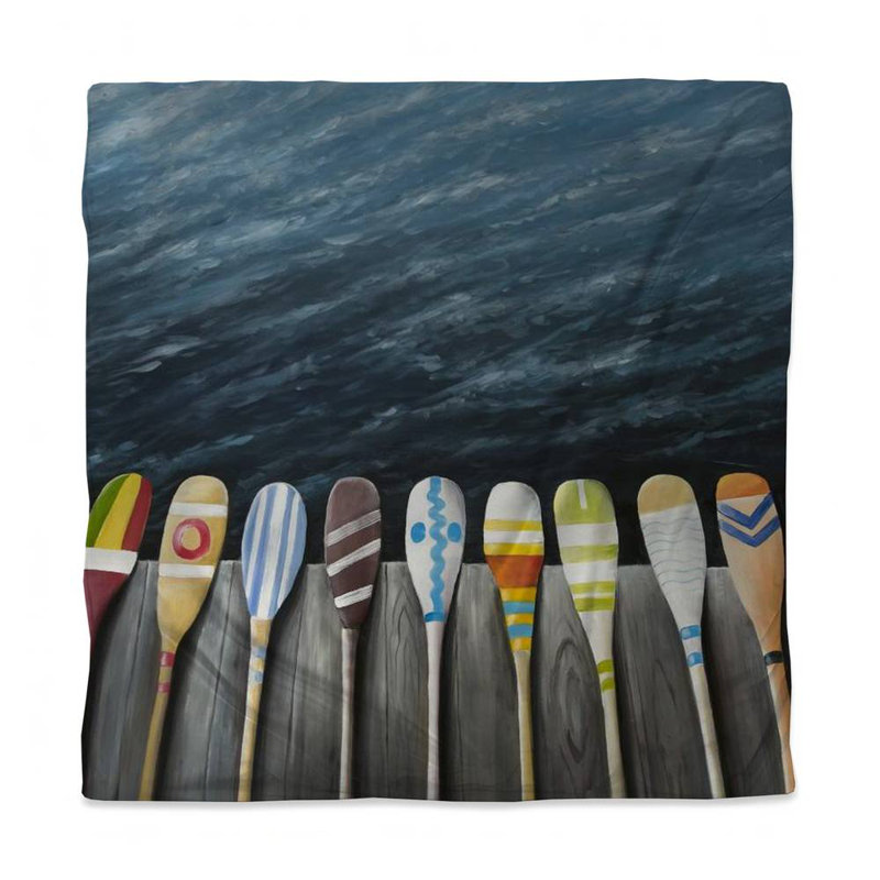 Housse de couette Coastal Bathroom Bathroom | Design coloré de raquettes
