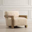 Fauteuil d'appoint en peau de mouton Acantha