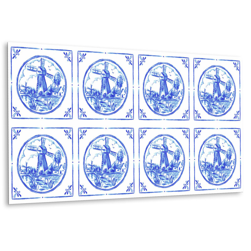 Self Adhesive Vinyl Splashback Sticker Wall Tiles Wall Stickers 39,37x19,68 Inch Tile Peel and Stick