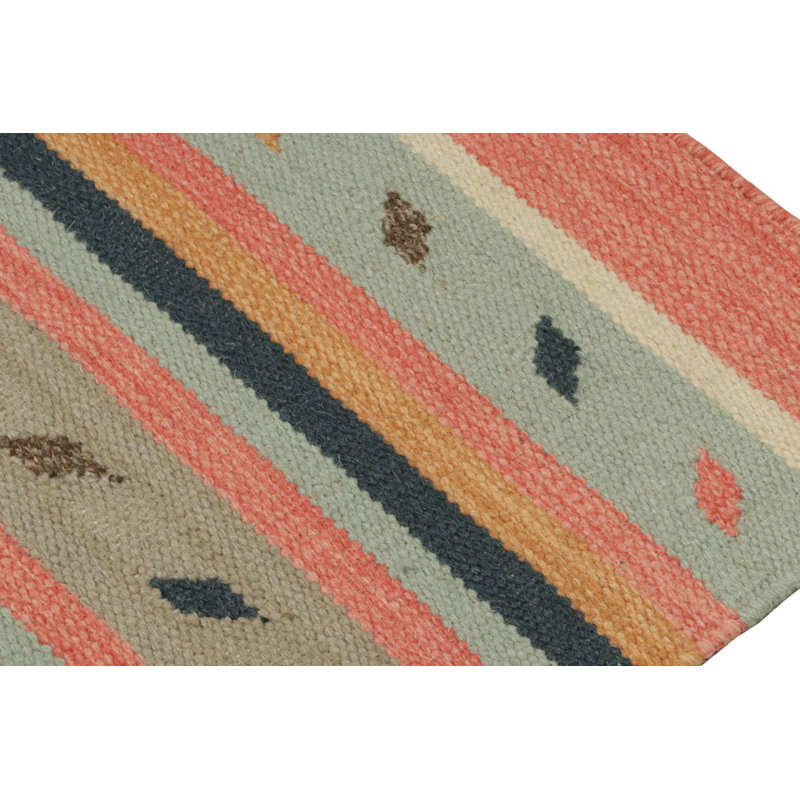 Hand Knotted Wool Area Rug in Red