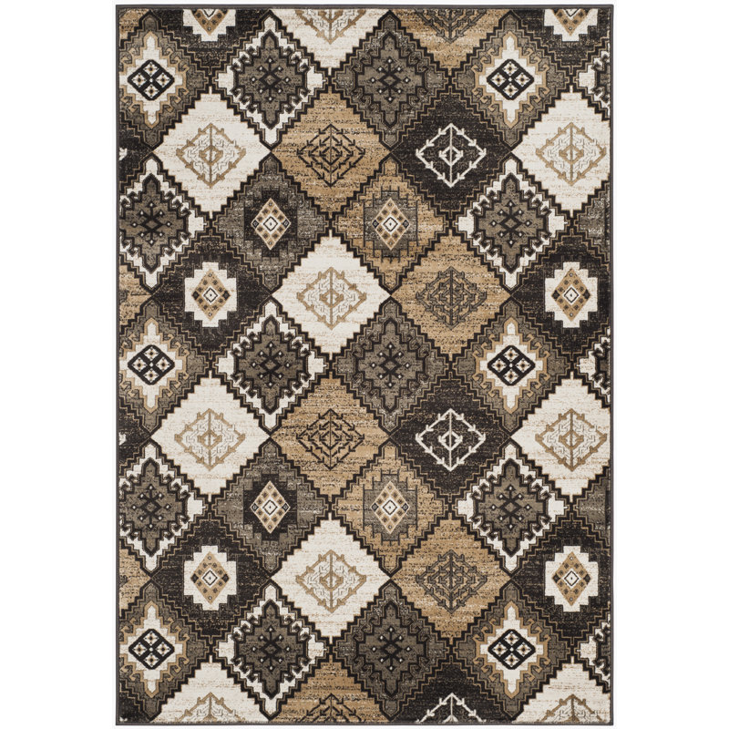 Abinante Performance Geometric Rug, Rectangle 5'1" x 7'7"