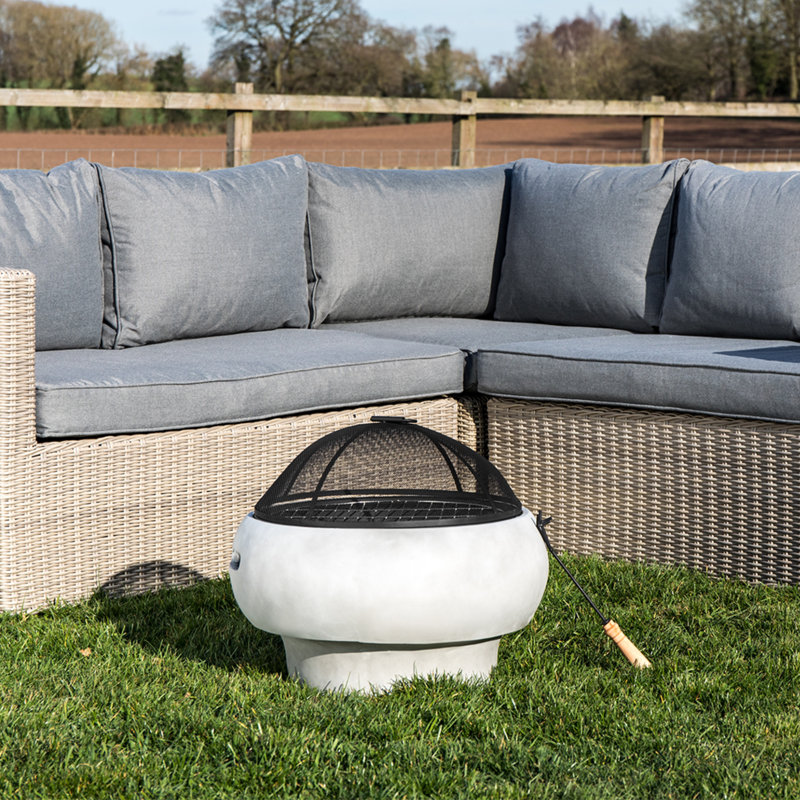 Round Concrete Wood Burning Smokeless