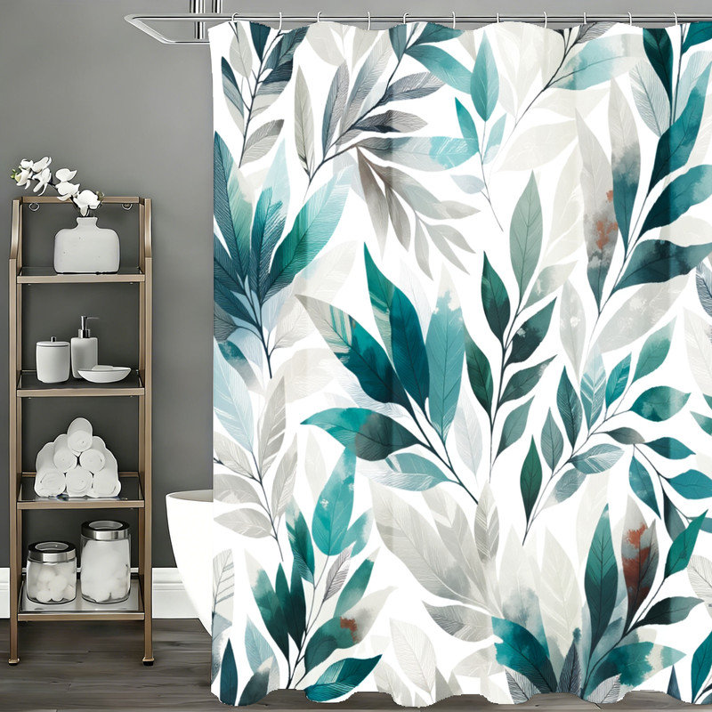 Shower Curtains with Hooks Included