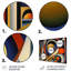 Circular Retro Dynamics III - Décoration murale géométrique moderne en métal-87828108