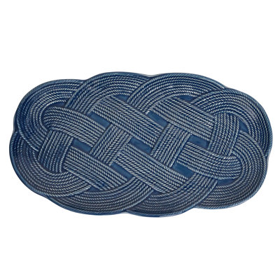 Le Panier Mystic Knot 15" Hostess Tray - Denim
