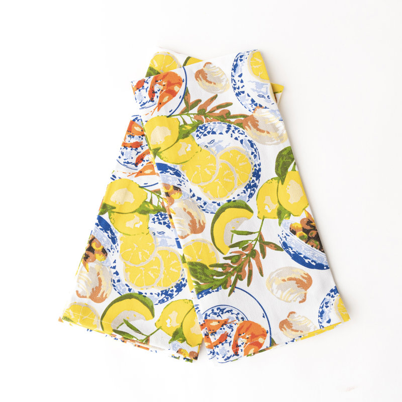 Lemon Santorini Kitchen Towel Set