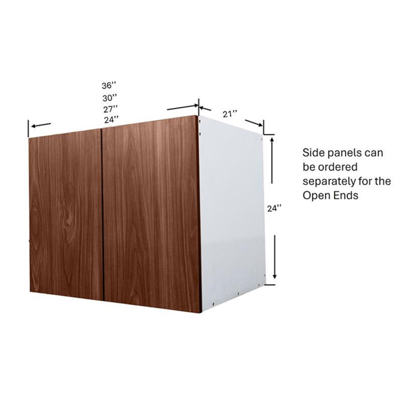 Armoire de meuble-lavabo flottant 36 po avec deux portes prêtes à assembler