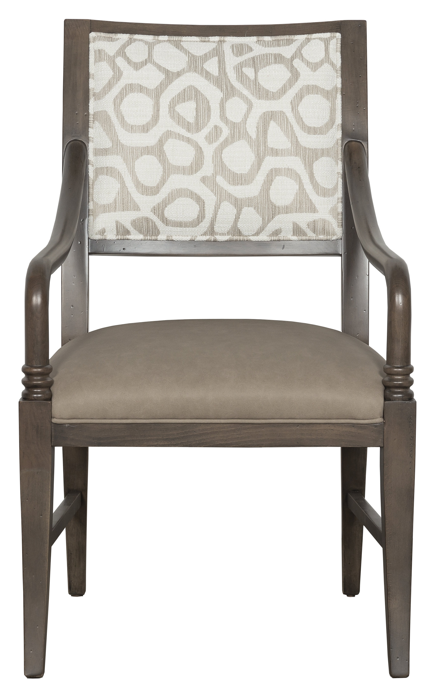 Upholstered King Louis Back Arm Chair Fairfield Chair Leg Color: Tobacco, Upholstery Color: 8789 Juniper