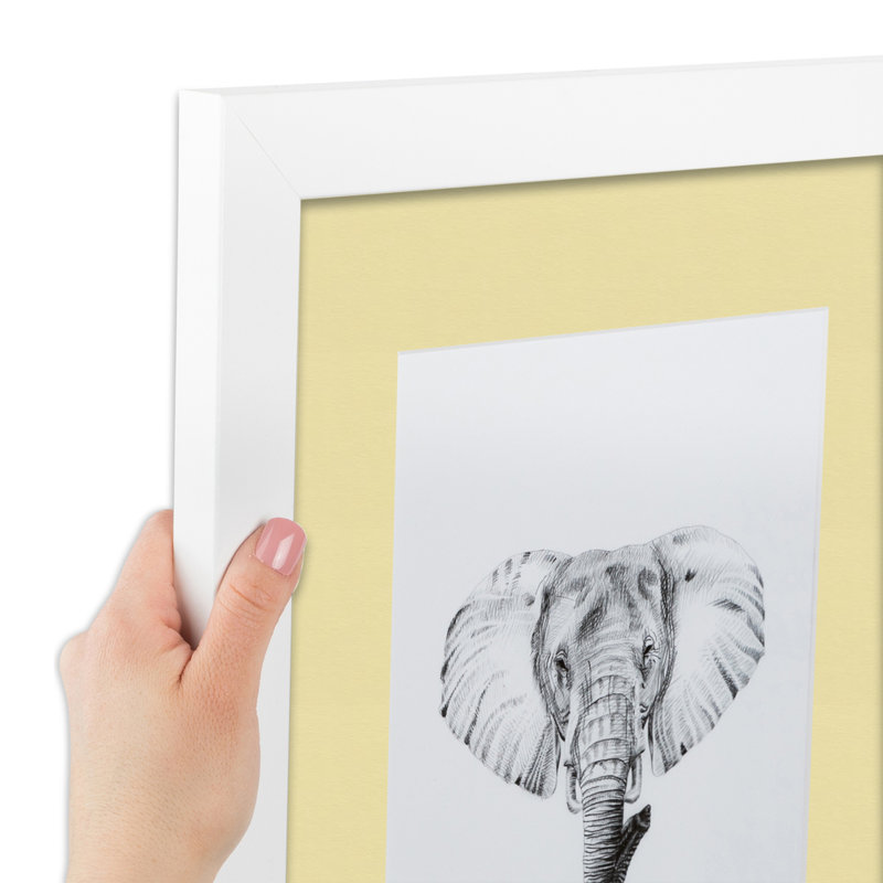 Matte Picture Frame with Mat, Buttercup