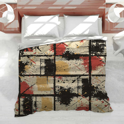 Splatter Bedding Artistic Comforter Industrial