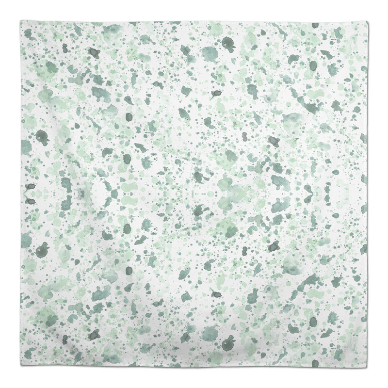 Nappe Ink Splatter Blue 2, Bleu sarcelle