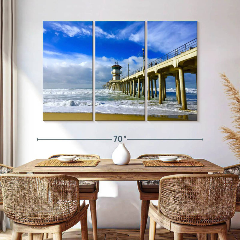 Aletra Huntington Pier Waves, 42" H x 65" W