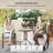 Outdoor Bistro Set Small Patio Set w/ Stackable Chairs, Grey-1243704015