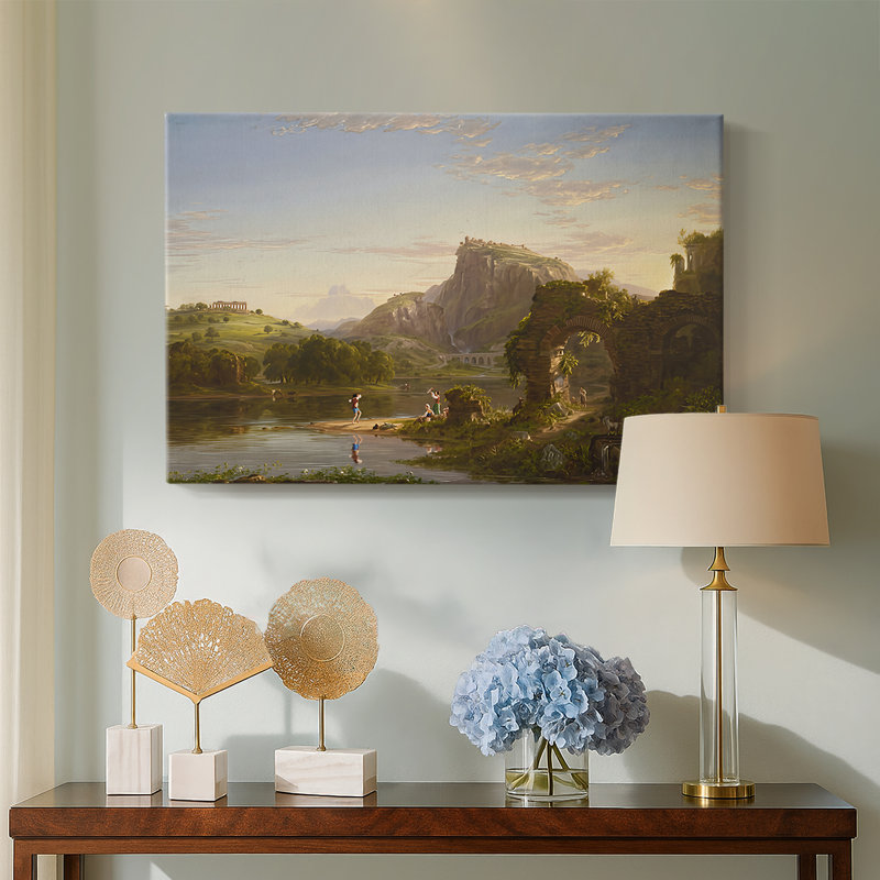 L'Allegro-Thomas Cole-Gallery, toile tendue - 1845, 8x12