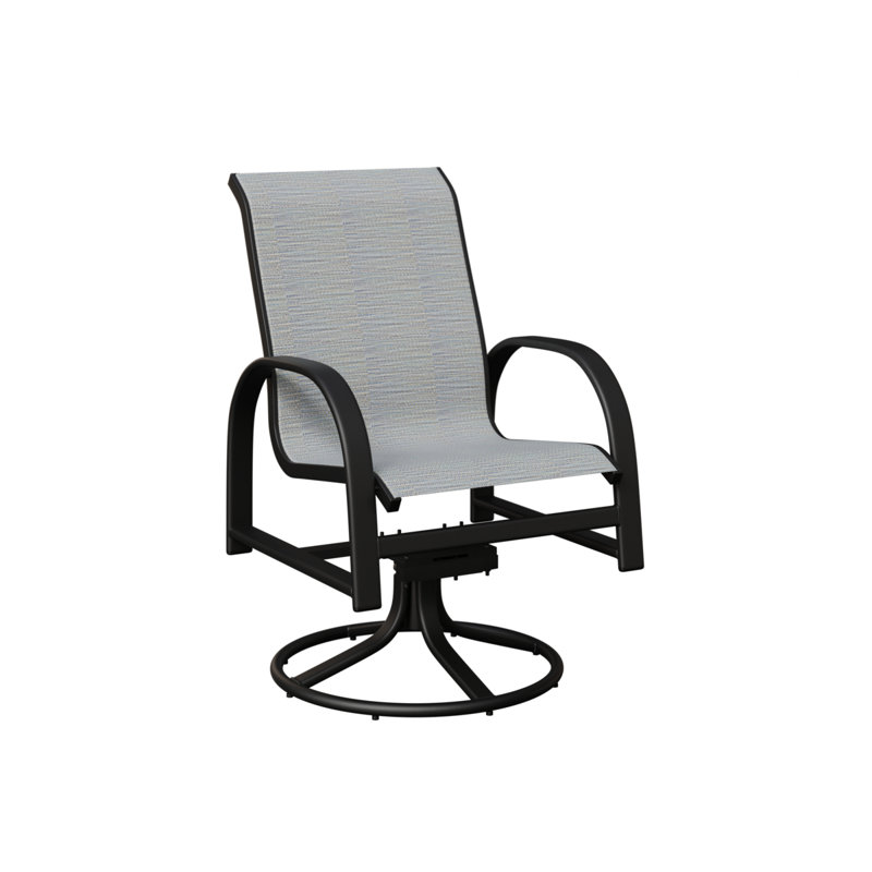 Chaise berçante berçante pivotante Berlin Gardens, Canne des Caraïbes, Noir mat