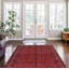 Tapis rouge noué à la main Esari Turkman 5 pi 10 po x 7 pi 7 po