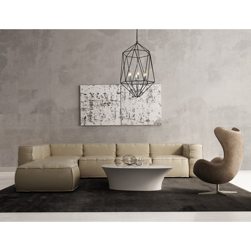 Luminaire suspendu géométrique 6 lumières Kifer