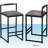 Damary Upholstered Faux Leather Counter Stool-2070422080