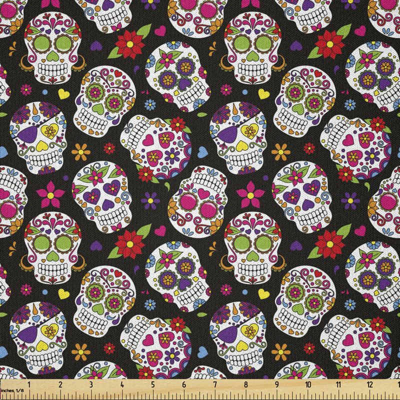 Daionna Sugar Skull Fabric