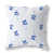 Motif floral bleu / blanc