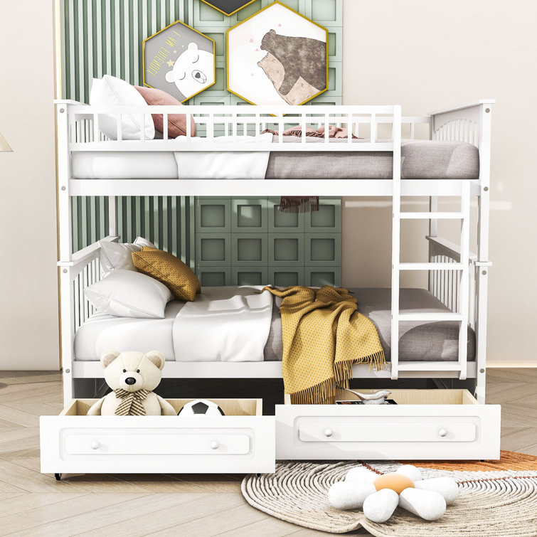 Farrica Full over Full Bunk Bed with Drawers