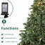 Arbre de Noël artificiel illuminé avec lumières blanc chaud Olga-700309781