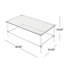 Ultra-Modern Tempered Glass and Acrylic Coffee Table