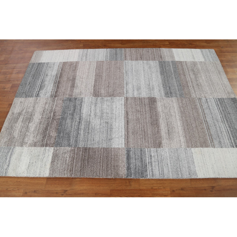 Tapis oriental moderne fait à la main 5 x 7 Gabbeh