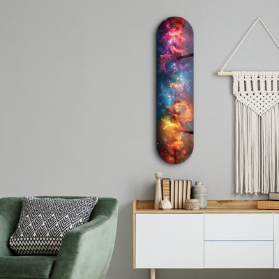 Elegant Decorative Tempered Glass Painting, 7.9 x 31.5 inches | 100% Tempered Glass (Thickness: 0.16 inches) | UV Printed Design, Perfect for Home Décor & Wall Art, Durable and Stylish Addition to Any Room