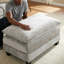 Canapé modulaire avec repose-pieds Cloud - Coussin double couche confortable, siège de salon-948245373