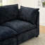 Canapé modulaire Comfy Cloud Couch 4 places avec 2 repose-pieds, canapé-lit en chenille et siège profond avec coussins décoratifs pour le salon-4047868