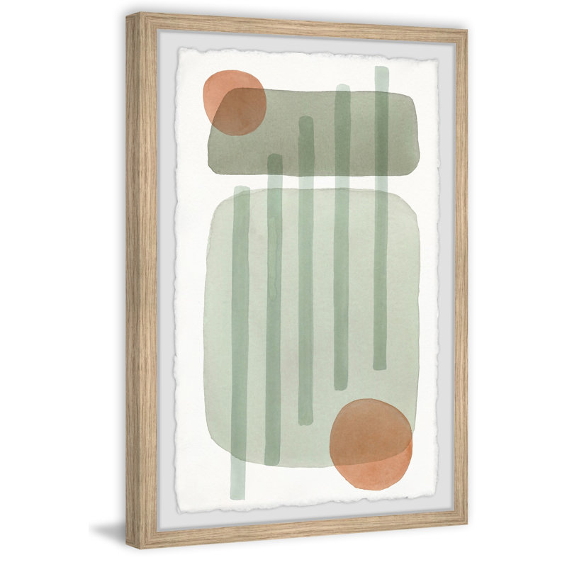 Jar With Lines - Single Picture Frame Painting, 30 cm H x 20 cm W
