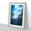 Chephren Lake in Canada in Abstract - Picture Frame Painting Print-55680927-55680928