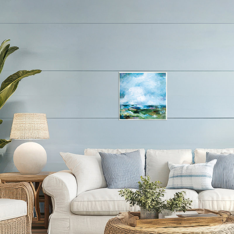 Plaque murale abstraite Got The Blues, design par Wani Pasion