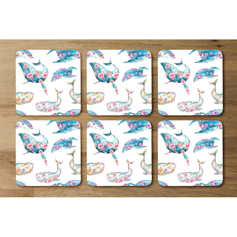 Square 6 Piece Coaster Set