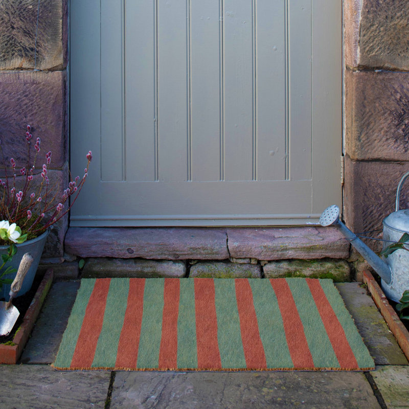 Wiggly Stripes Coir Doormat, 60cm W x 90cm L