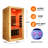 61.4" H Far Infrared Sauna Indoor Personal Sauna Home Sauna With Bluetooth Speaker And Control Panel
