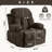 Swinging Recliner Massage Heated Sofa, w'USB And 2 Cup Holders In Side Pockets-389386620