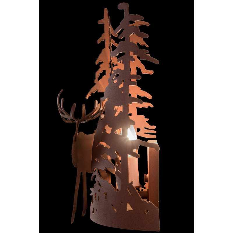 Rustic Lodge 1 - Light Flush Mounted Sconce