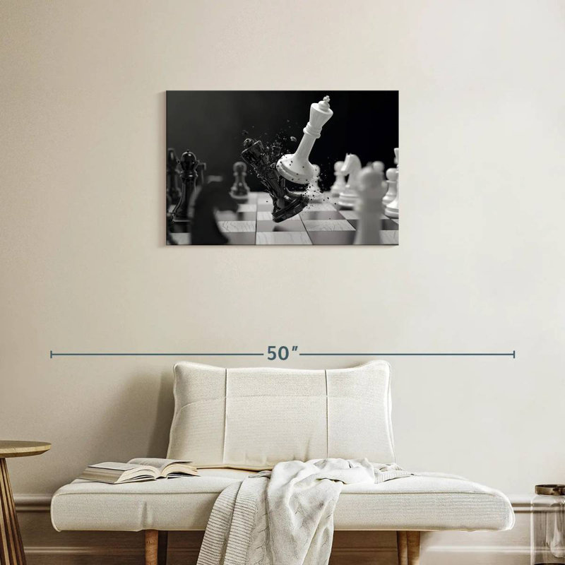 Senne Chess Battle, 20" H x 30" W