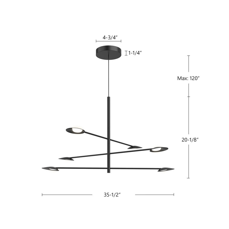 Rotaire 3 - Light LED Chandelier