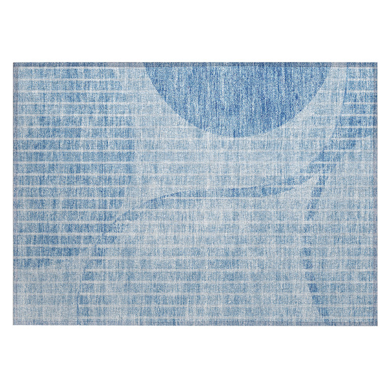Cheriece Washable Striped Indoor / Outdoor Rug, Rectangle 1'8" x 2'6"