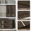 Ensemble de 2 sacs de rangement pour ensemble de draps en lin non tissé brun