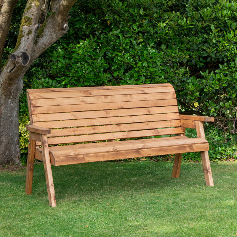 Outdoor Bench, 74cm H x 41cm W x 44cm D, Red