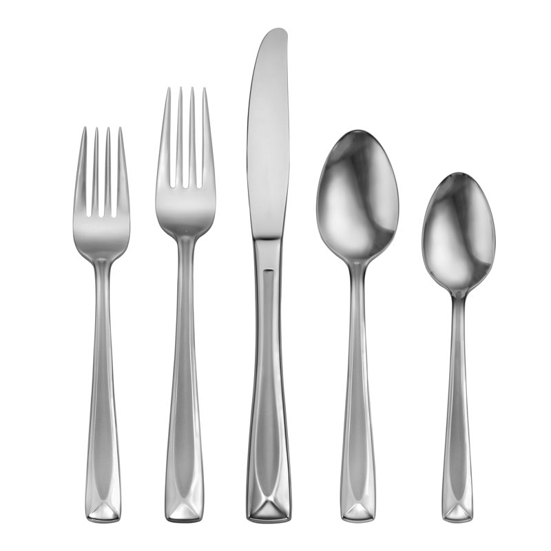 Ensemble de couverts 45 pièces Satin Lincoln, service pour 8