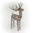 35"H Outdoor Rattan Holiday Reindeer Lawn Decoration with White Lights-828618671