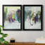 Déplacement sur I - ensemble de 2 peintures sur toile encadrées-808836764-808836766