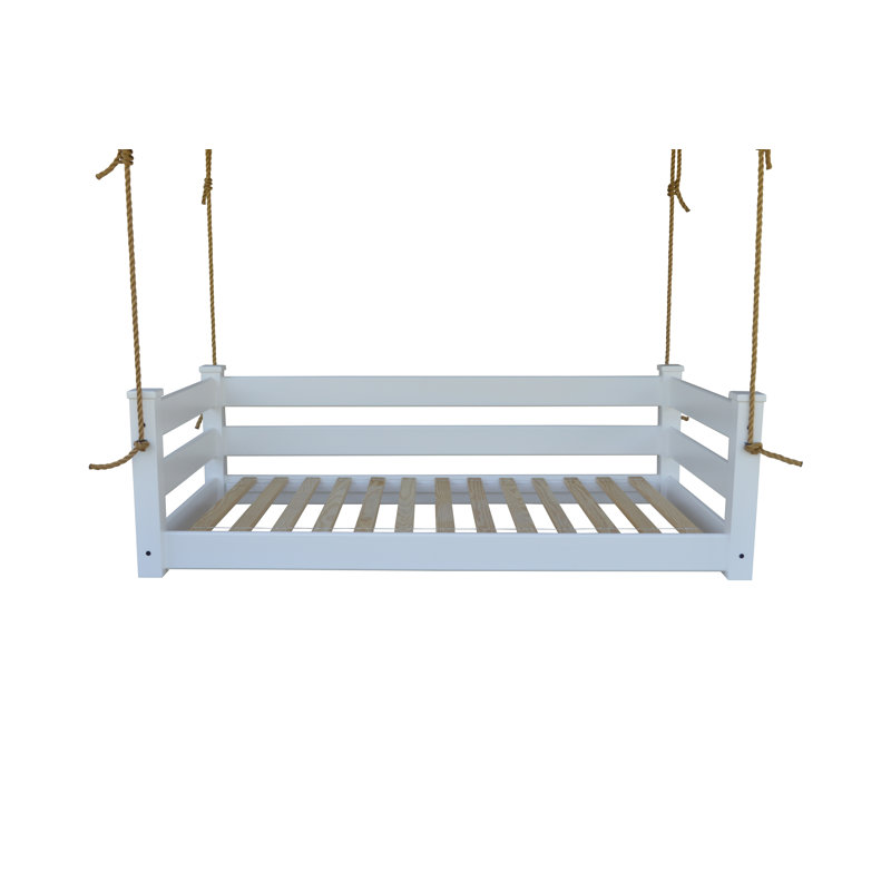 Devell Hanging Daybed, Twin, White